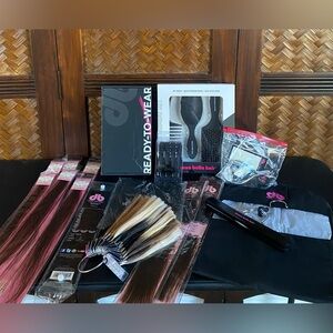 DONNA BELLA HAIR - Lot of Extensions (color 4) NEW